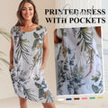 🌸✨ Vestido Estampado de Manga Corta para Mujer – Ligero, Cómodo y Súper Favorecedor 💃🌿 Estilo Fresco para el Día a Día ☀️