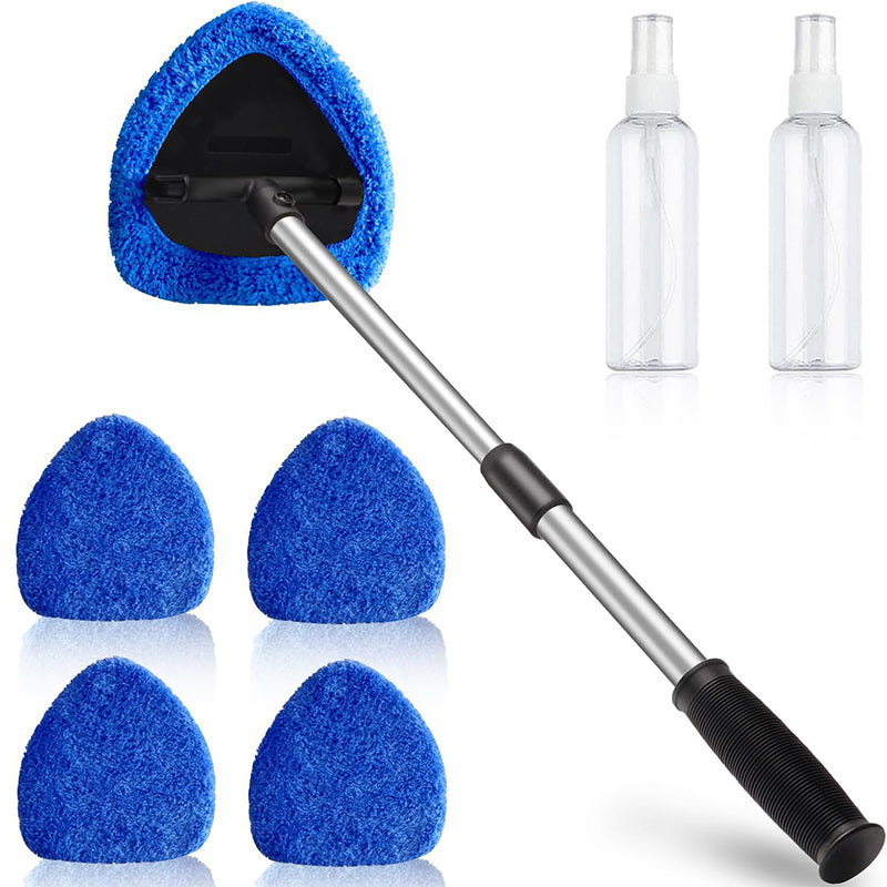 🚘💦 ¡50% OFF + Compra 2 y Lleva 1 Gratis! Kit de Limpieza para Parabrisas – Mango Extensible y Cabezal Giratorio 180°