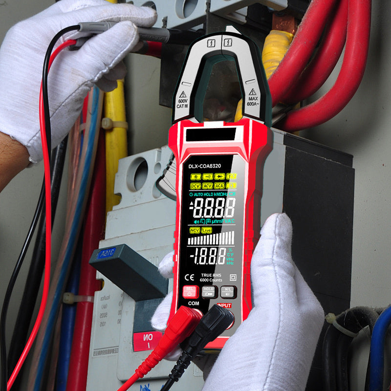 ⚡🔧 Pinza Amperimétrica Digital Todo en Uno – Medición Precisa y Potente para Electricistas 🔥