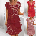 👗 Vestido Elegante de Moda para Mujer – Detalles con Volantes, Estilo Sofisticado y Femenino ✨🌸