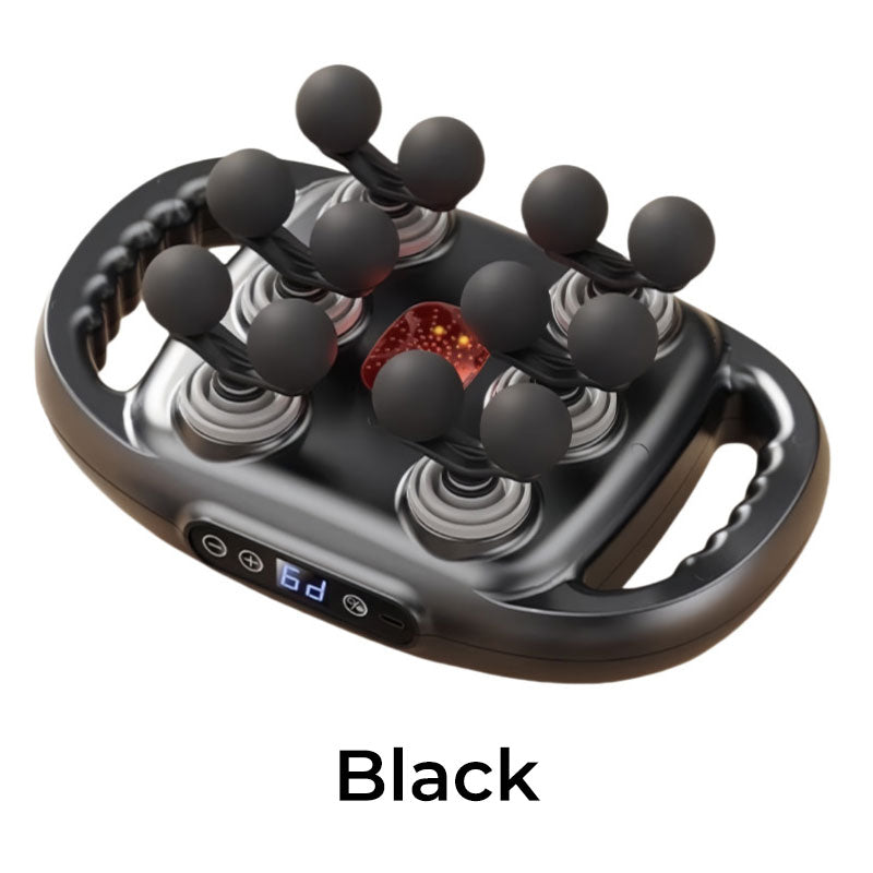 🔥Ofertas en promoción-Pistola de Masaje Muscular Automática Multifuncional con 12 Cabezales