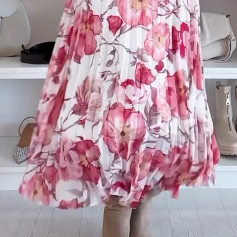 ⏰🔥 ¡50% DE DESCUENTO POR TIEMPO LIMITADO! 🌸 Conjunto de Dos Piezas – Top Floral con Hombros Descubiertos y Falda Larga para un Look Elegante y Romántico ✨💃