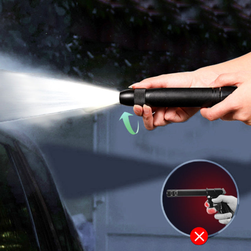💦 Boquilla de Riego Metálica con Varilla Larga – Ideal para Jardín 🌿 Limpieza 🧽 y Lavado de Autos 🚗