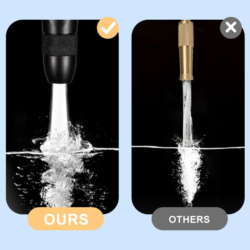 💦 Boquilla de Riego Metálica con Varilla Larga – Ideal para Jardín 🌿 Limpieza 🧽 y Lavado de Autos 🚗