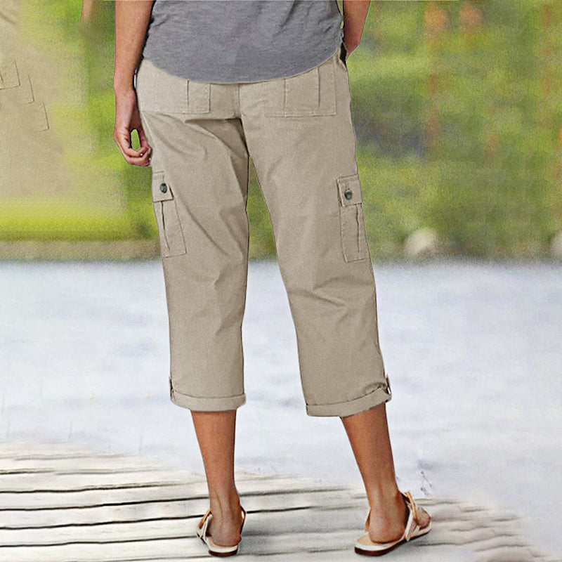 ⏰🔥 ¡50% DE DESCUENTO POR TIEMPO LIMITADO! 👖 Pantalones Cortos de Mujer – Cómodos, Elásticos y con Múltiples Bolsillos para Cada Día ✨🌸