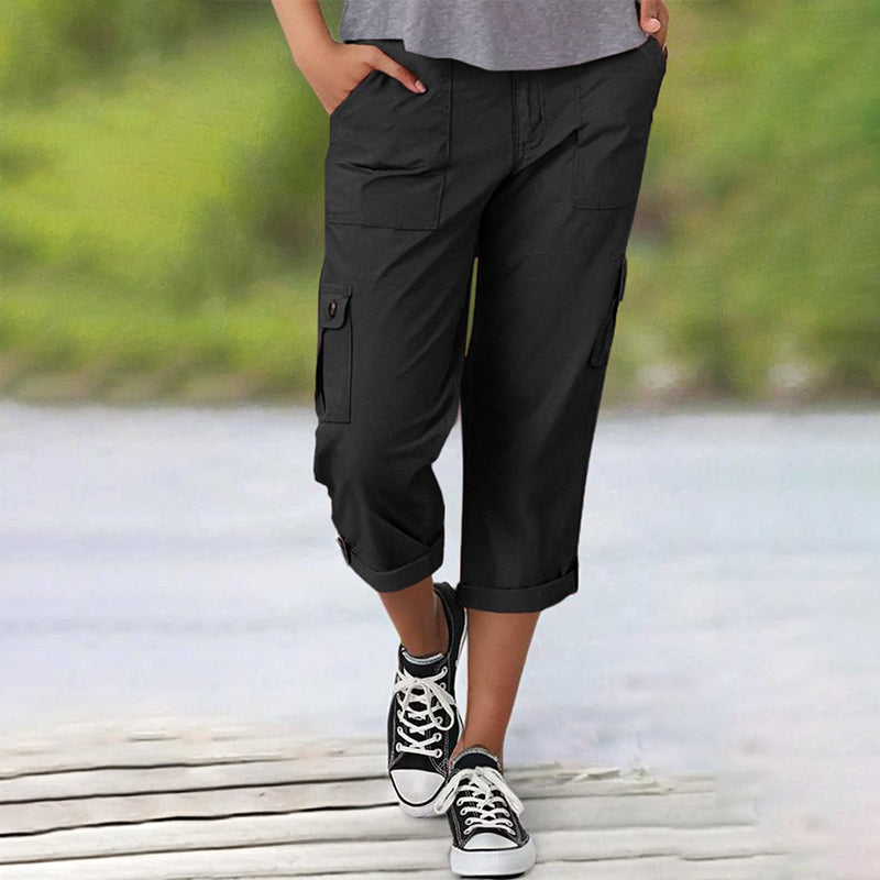 ⏰🔥 ¡50% DE DESCUENTO POR TIEMPO LIMITADO! 👖 Pantalones Cortos de Mujer – Cómodos, Elásticos y con Múltiples Bolsillos para Cada Día ✨🌸