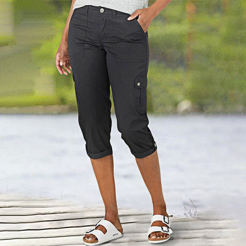 ⏰🔥 ¡50% DE DESCUENTO POR TIEMPO LIMITADO! 👖 Pantalones Cortos de Mujer – Cómodos, Elásticos y con Múltiples Bolsillos para Cada Día ✨🌸
