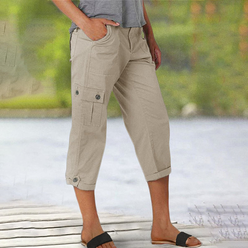 ⏰🔥 ¡50% DE DESCUENTO POR TIEMPO LIMITADO! 👖 Pantalones Cortos de Mujer – Cómodos, Elásticos y con Múltiples Bolsillos para Cada Día ✨🌸
