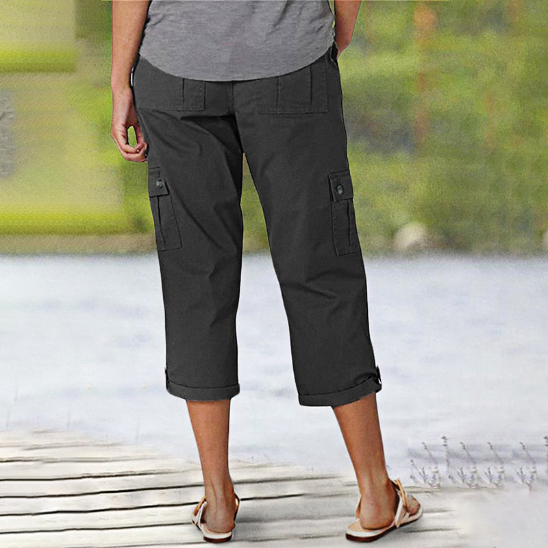 ⏰🔥 ¡50% DE DESCUENTO POR TIEMPO LIMITADO! 👖 Pantalones Cortos de Mujer – Cómodos, Elásticos y con Múltiples Bolsillos para Cada Día ✨🌸