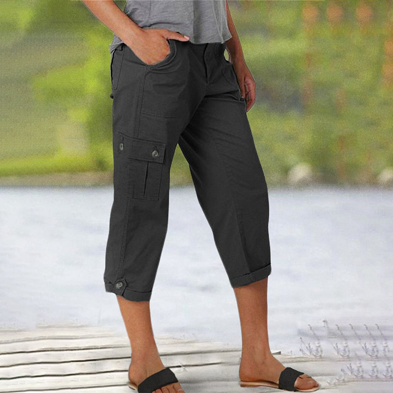 ⏰🔥 ¡50% DE DESCUENTO POR TIEMPO LIMITADO! 👖 Pantalones Cortos de Mujer – Cómodos, Elásticos y con Múltiples Bolsillos para Cada Día ✨🌸