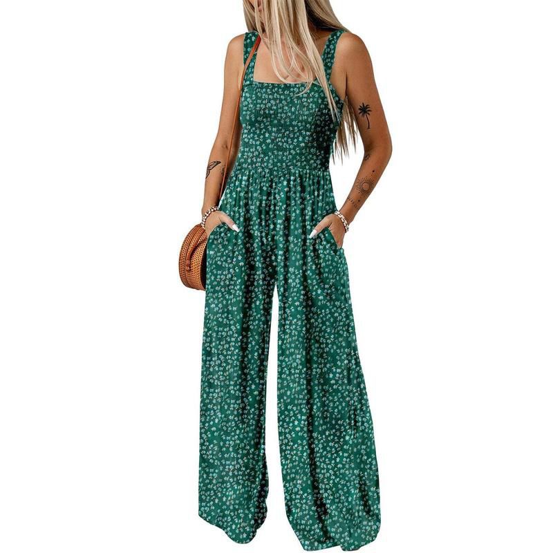 👗 Mono Sin Mangas con Estampado Casual para Mujer – Estilo Fresco y Cómodo para el Verano 🌼🏖️