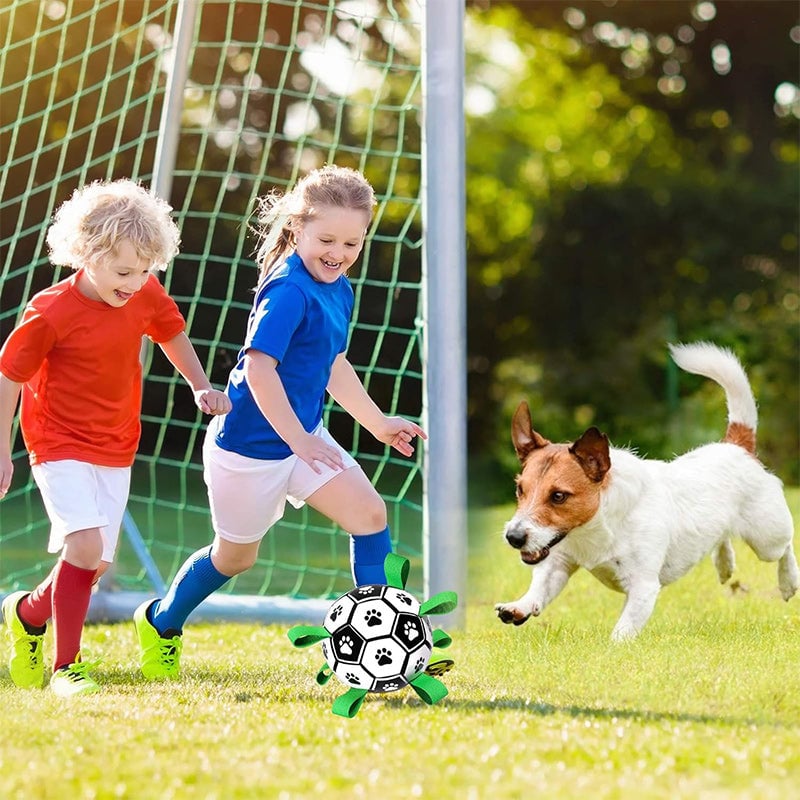 🐕⚽ Juguete de Fútbol Interactivo para Perros – Resistente, Divertido y Perfecto para Jugar al Aire Libre 🎉🐾✨