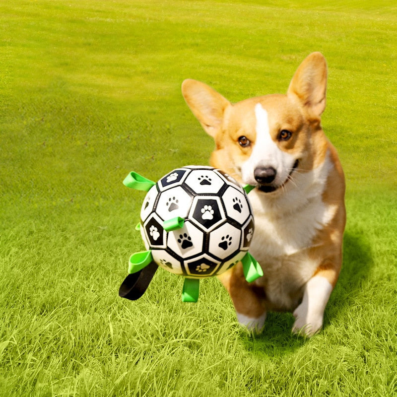 🐕⚽ Juguete de Fútbol Interactivo para Perros – Resistente, Divertido y Perfecto para Jugar al Aire Libre 🎉🐾✨