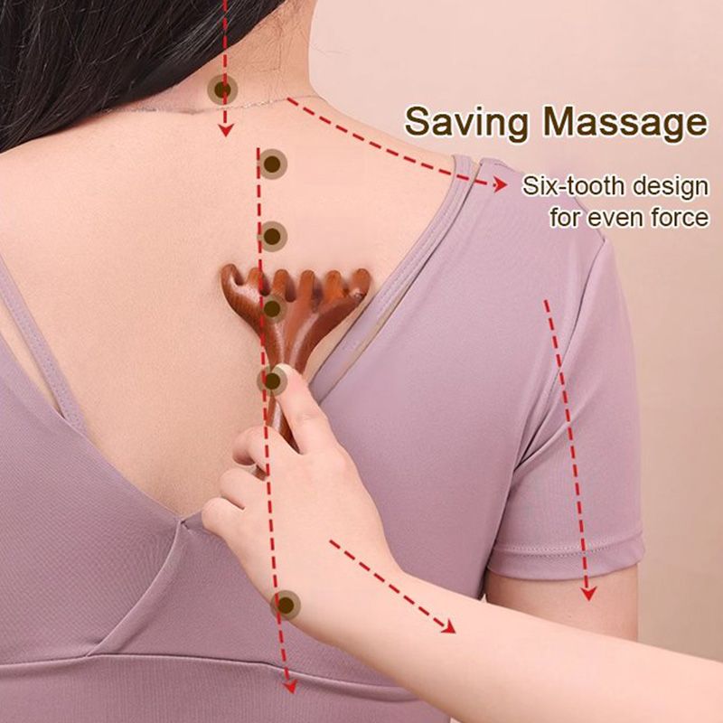 💆‍♀️✨ Peine de Masaje de Seis Garras – Relajación Profunda y Estimulación del Cuero Cabelludo