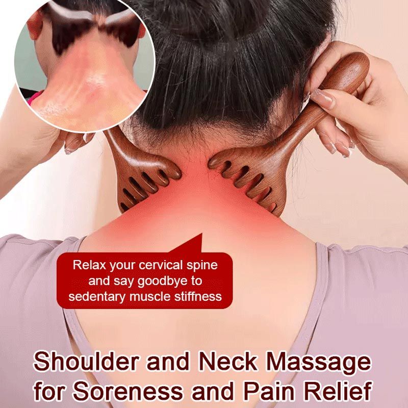 💆‍♀️✨ Peine de Masaje de Seis Garras – Relajación Profunda y Estimulación del Cuero Cabelludo