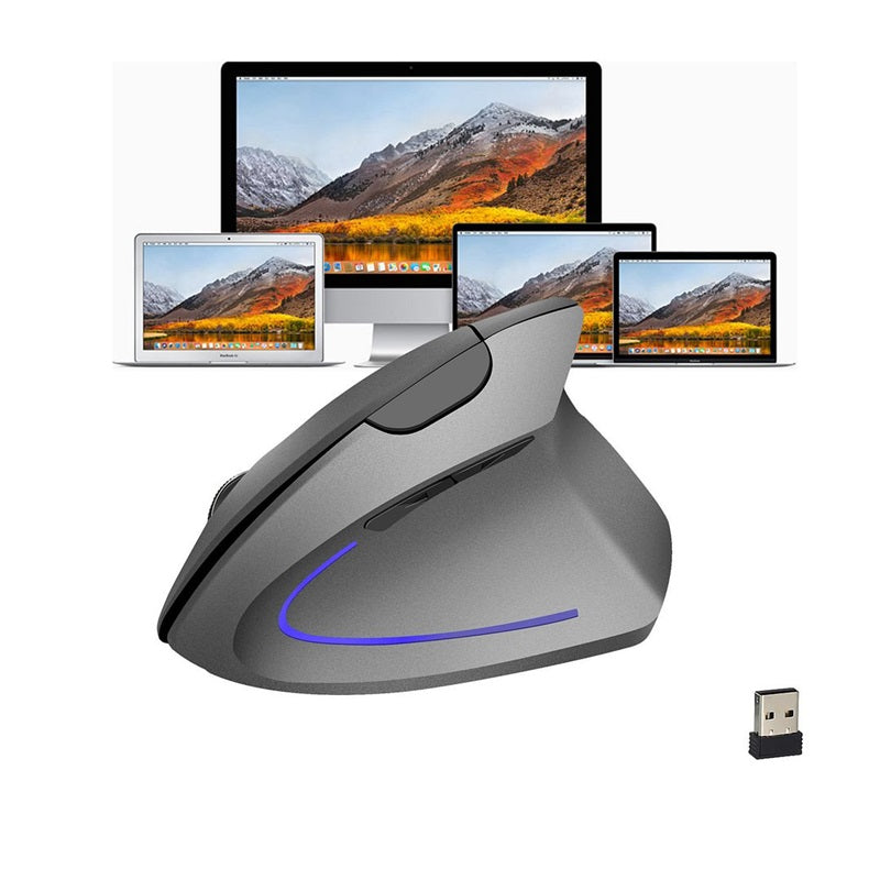 ⏰ÚLTIMO DÍA - 50% de descuento🖱️✨Ratón óptico vertical ergonómico inalámbrico recargable por USB