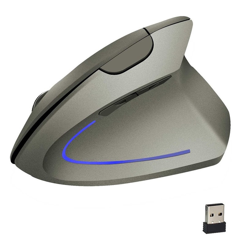 ⏰ÚLTIMO DÍA - 50% de descuento🖱️✨Ratón óptico vertical ergonómico inalámbrico recargable por USB