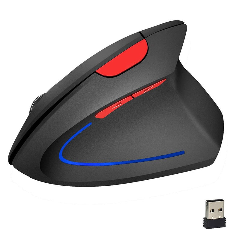 ⏰ÚLTIMO DÍA - 50% de descuento🖱️✨Ratón óptico vertical ergonómico inalámbrico recargable por USB