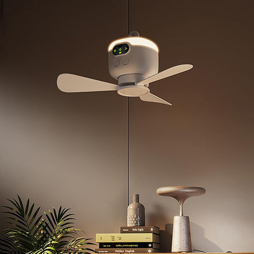 ⏰ ¡Oferta por tiempo limitado: 50% DE DESCUENTO en un ventilador de techo recargable con luces LED! 🌬️✨