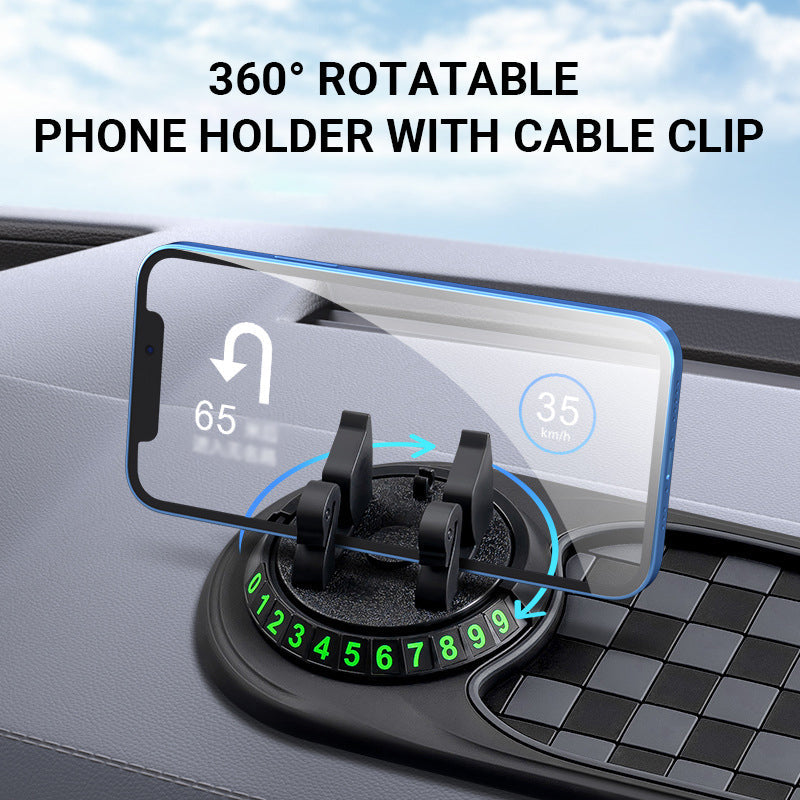 🚗✨ Alfombrilla Antideslizante para Salpicadero con Soporte para Teléfono 📱🔥 ¡Mantén tu coche organizado y tu teléfono siempre a la mano! 🚙💨