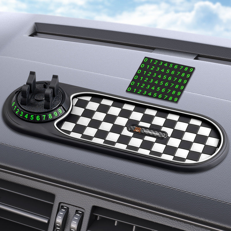 🚗✨ Alfombrilla Antideslizante para Salpicadero con Soporte para Teléfono 📱🔥 ¡Mantén tu coche organizado y tu teléfono siempre a la mano! 🚙💨