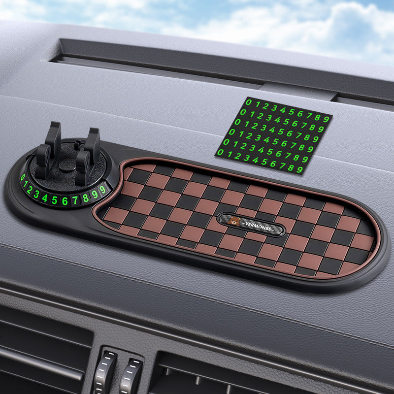 🚗✨ Alfombrilla Antideslizante para Salpicadero con Soporte para Teléfono 📱🔥 ¡Mantén tu coche organizado y tu teléfono siempre a la mano! 🚙💨