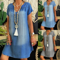 👗🔥 ¡OFERTA 50% OFF! Vestido Casual con Cuello en V – Elegancia y Comodidad Diaria