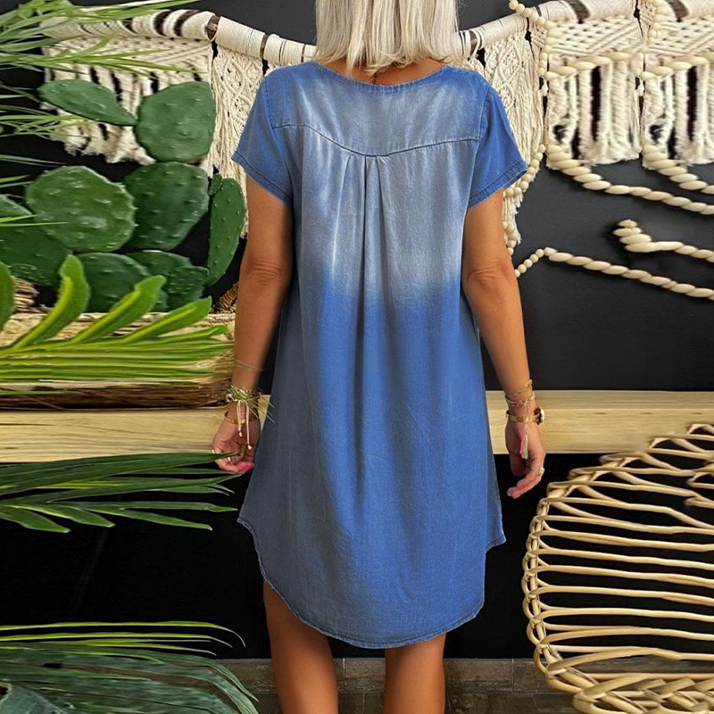 👗🔥 ¡OFERTA 50% OFF! Vestido Casual con Cuello en V – Elegancia y Comodidad Diaria