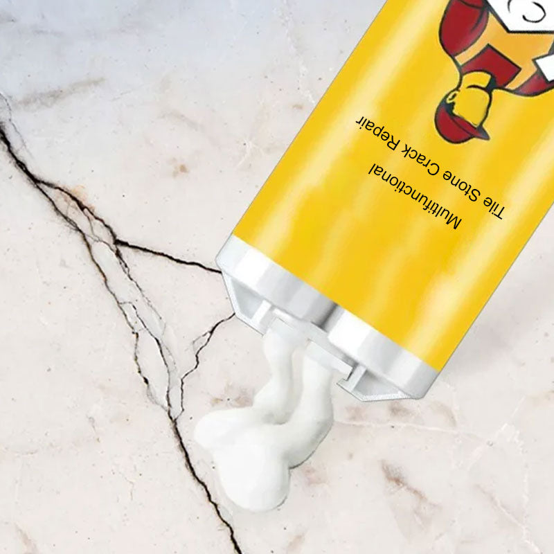 🛠️ Kit Multifuncional de Reparación para Grietas en Baldosas y Piedra – Restaura y Sella sin Obras, Resistente al Agua 💧✨