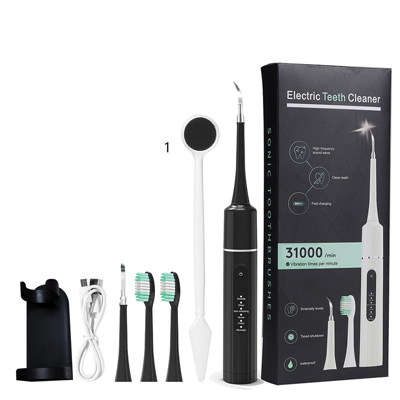 🦷✨ Limpiador Dental Ultrasónico 5 en 1 – 3 Velocidades Ajustables para Limpieza Profunda y Suave 💦📦