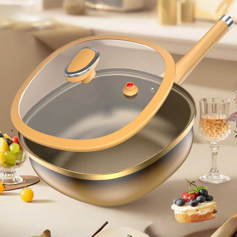 🍳✨ Olla de Aleación de Titanio de 12 Pulgadas – Antiadherente Natural, Libre de Tóxicos, con Tapa Hermética y Apta para Lavavajillas 🔥🍴