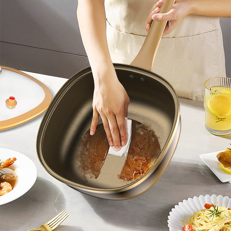 🍳✨ Olla de Aleación de Titanio de 12 Pulgadas – Antiadherente Natural, Libre de Tóxicos, con Tapa Hermética y Apta para Lavavajillas 🔥🍴