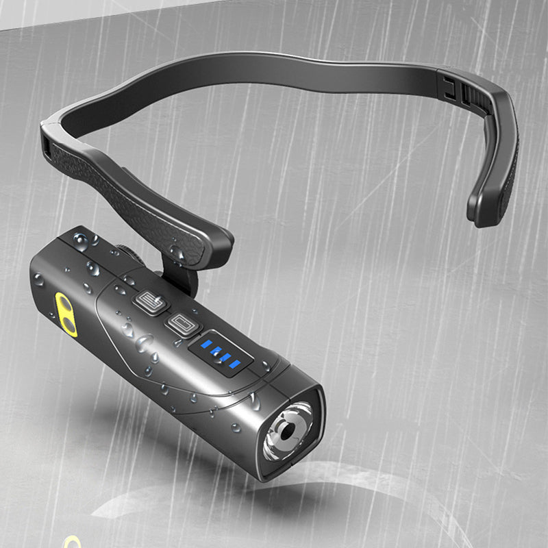 🔥Linterna frontal LED recargable y ligera para llevar en la oreja