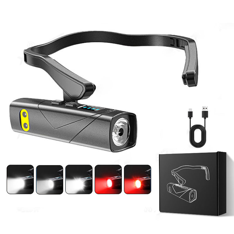 🔥Linterna frontal LED recargable y ligera para llevar en la oreja