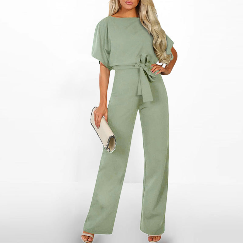 👖✨ Mono de Pierna Ancha y Cintura Alta para Mujer – Elegancia, Comodidad y Estilo Sofisticado para Todo el Día 💃🌸