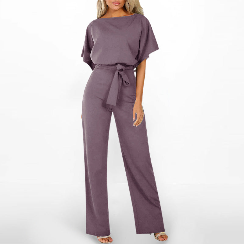 👖✨ Mono de Pierna Ancha y Cintura Alta para Mujer – Elegancia, Comodidad y Estilo Sofisticado para Todo el Día 💃🌸
