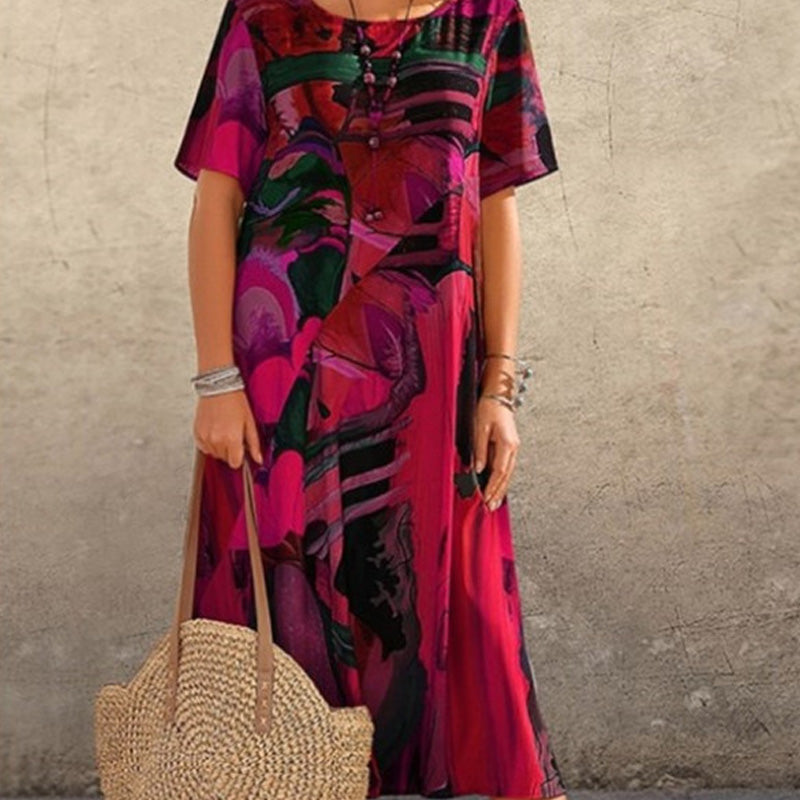 💃🌴 Vestido Elegante de Seda de Morera “Tropical Breeze” – Ligero, Fluido y Sofisticado ✨👗