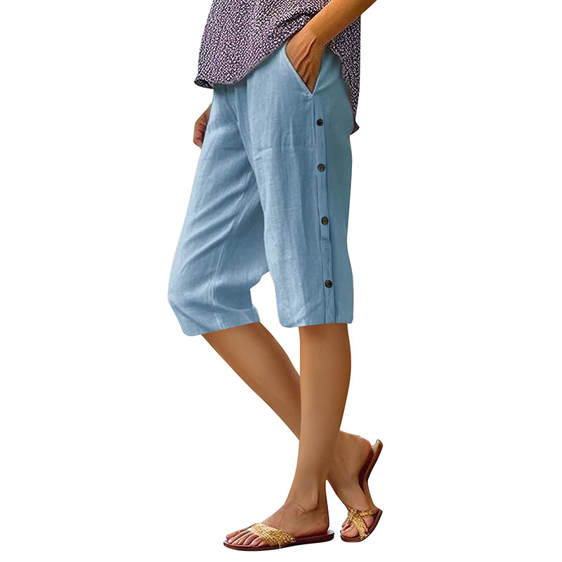 ⏰🔥 ¡50% DE DESCUENTO POR TIEMPO LIMITADO! 🌿👖 Pantalones Capri de Mujer – Suaves, Transpirables y Cómodos para Todo el Día 🌸💖