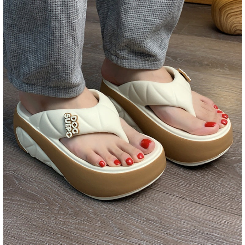 👡 Chanclas de Plataforma Suave con Bloques de Color para Mujer – Estilo Veraniego, Cómodas y Modernas ☀️✨