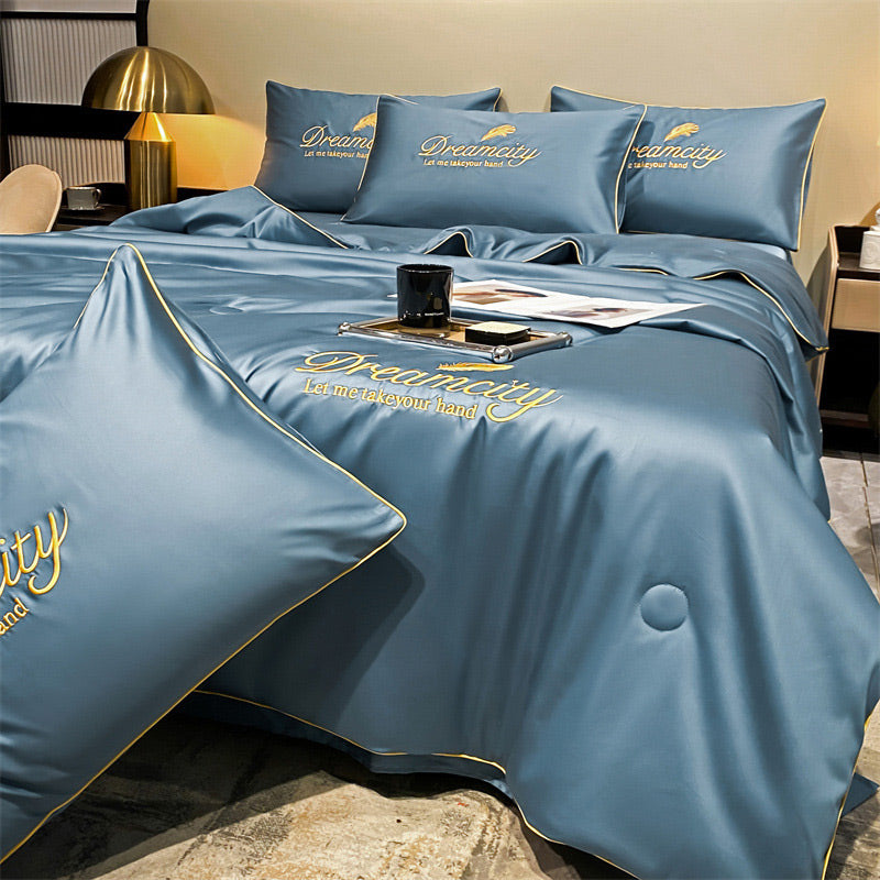 🔥【#1 MÁS VENDIDO】⏳ ¡Adiós al Calor en la Cama! Juego de Cama 4 Piezas – Fresco, Suave y Lavable 2026 ⚡️