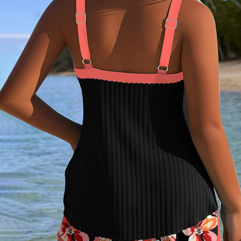 🌞👙 Conjunto de Bañador y Pantalón Corto Estampado – Estilo Fresco y Divertido para Disfrutar del Sol con Comodidad 🏖️🌸