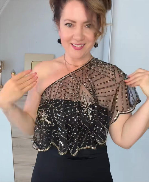 ⏰🔥 ¡50% DE DESCUENTO POR TIEMPO LIMITADO! ✨ Chal Vintage de Encaje con Cuentas – Elegancia y Estilo para Cada Ocasión 💖🌿
