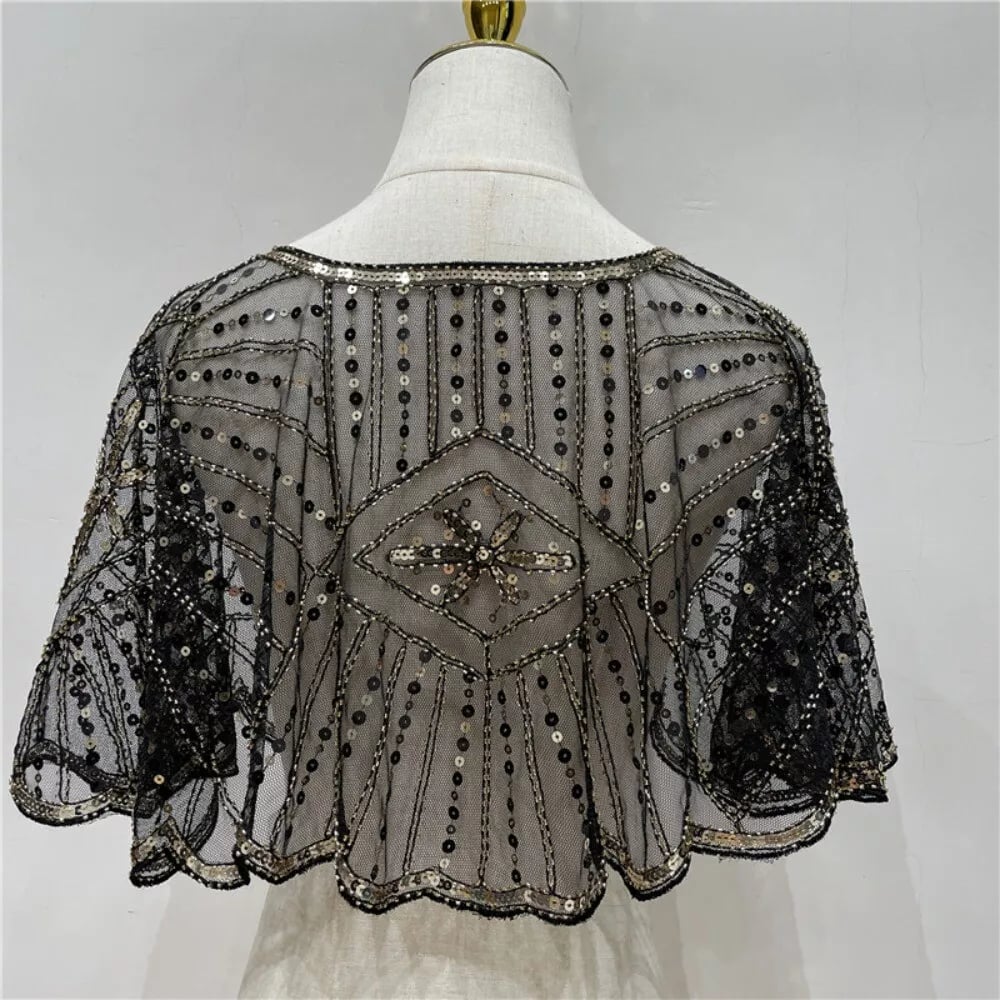 ⏰🔥 ¡50% DE DESCUENTO POR TIEMPO LIMITADO! ✨ Chal Vintage de Encaje con Cuentas – Elegancia y Estilo para Cada Ocasión 💖🌿