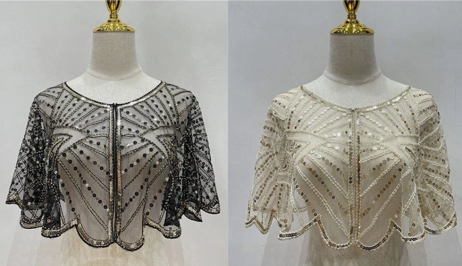 ⏰🔥 ¡50% DE DESCUENTO POR TIEMPO LIMITADO! ✨ Chal Vintage de Encaje con Cuentas – Elegancia y Estilo para Cada Ocasión 💖🌿