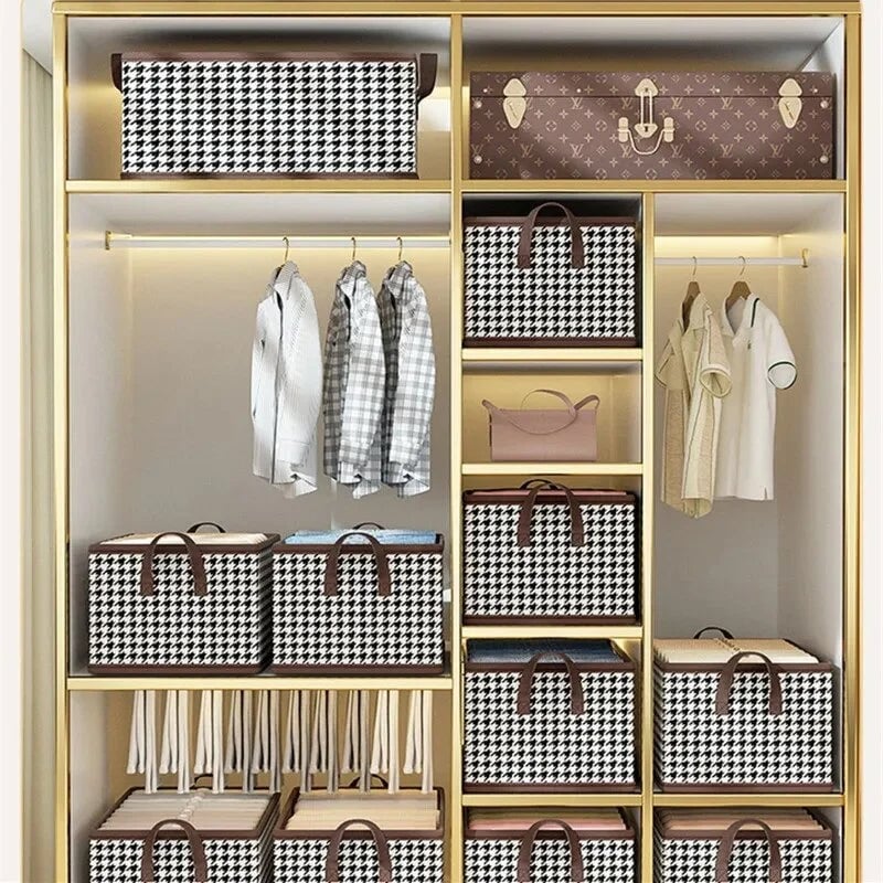 👖 Organizador de Jeans Plegable para Armario – Ahorra Espacio con Divisores Ajustables y Panel Transparente 🏠✨