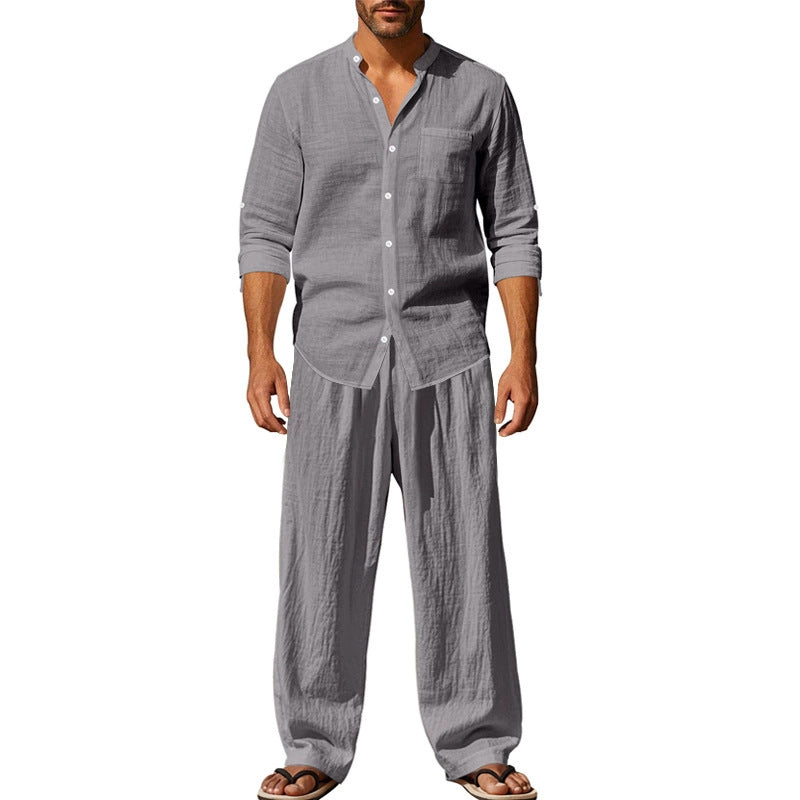 ⏰🔥 ¡50% DE DESCUENTO POR TIEMPO LIMITADO! 👕👖 Set Casual y Transpirable para Hombre – Comodidad y Estilo Todo el Día ✨🌿