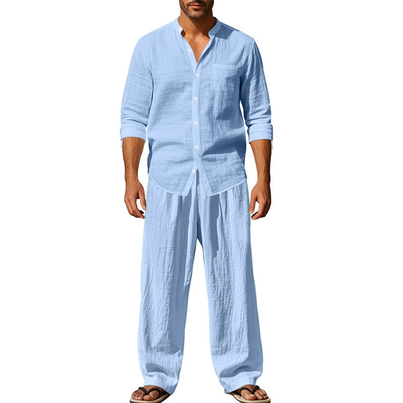 ⏰🔥 ¡50% DE DESCUENTO POR TIEMPO LIMITADO! 👕👖 Set Casual y Transpirable para Hombre – Comodidad y Estilo Todo el Día ✨🌿
