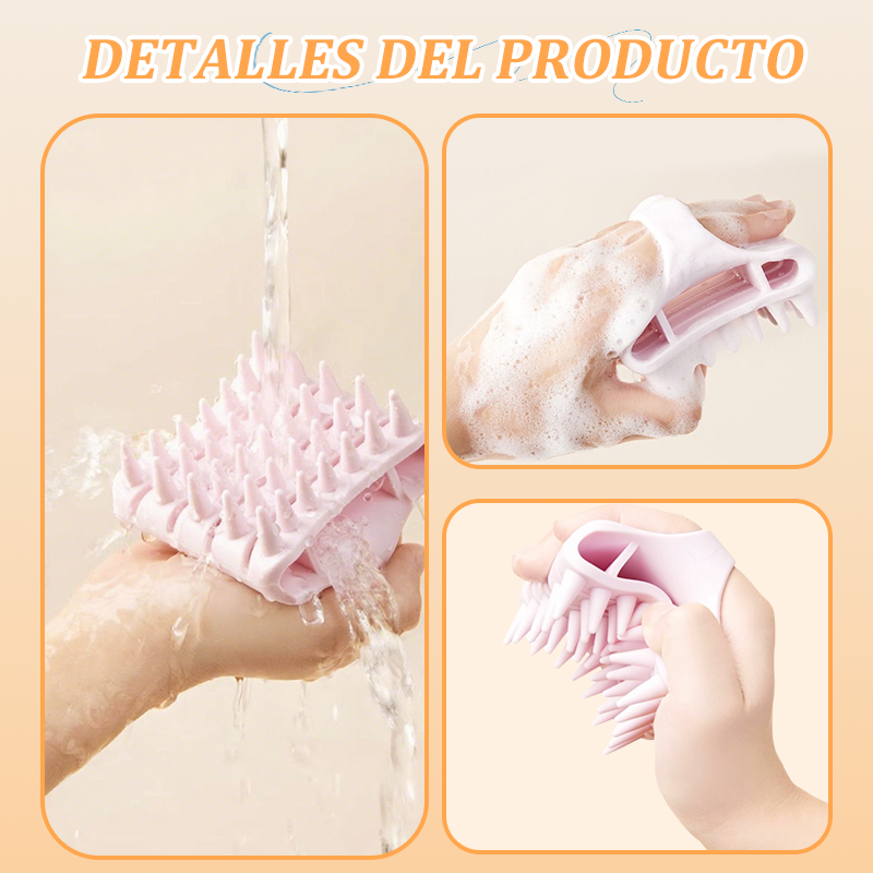 💆‍♂️✨ Masajeador de Silicona para el Cuero Cabelludo – Relaja y Estimula tu Cabello con Comodidad y Suavidad 🧖‍♀️🌿