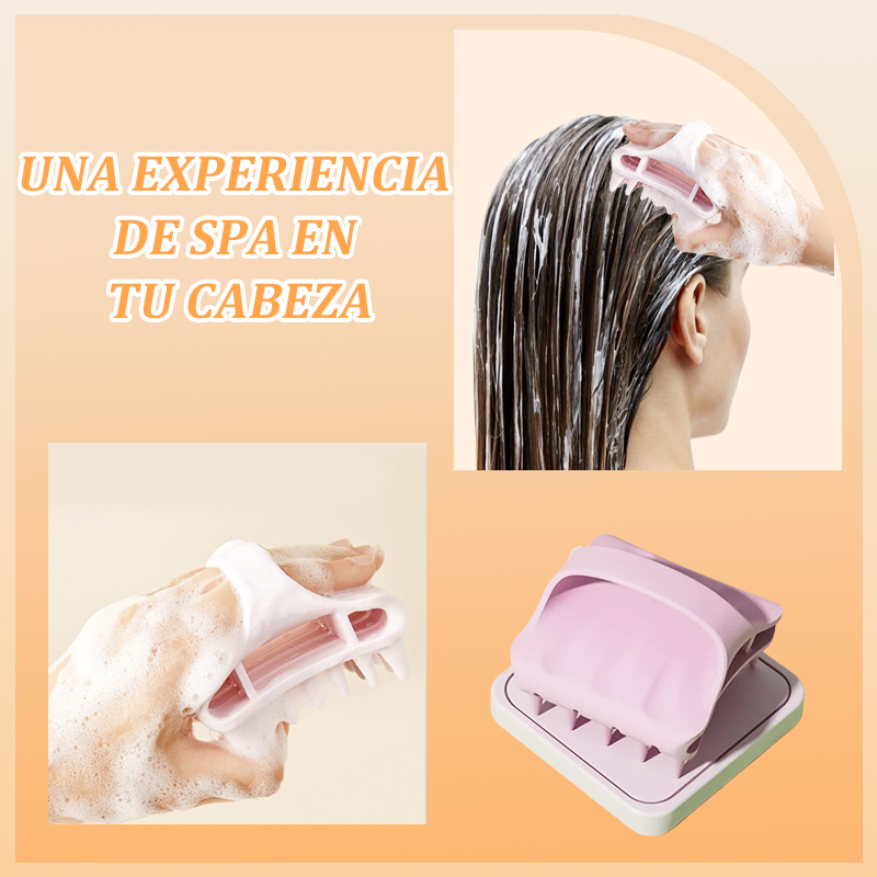 💆‍♂️✨ Masajeador de Silicona para el Cuero Cabelludo – Relaja y Estimula tu Cabello con Comodidad y Suavidad 🧖‍♀️🌿