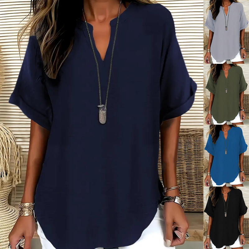 ⏰🔥 ¡Oferta Especial 50% OFF! 👕 Camiseta Holgada para Mujer – Estilo Casual y Confort Todo el Día 🌸✨